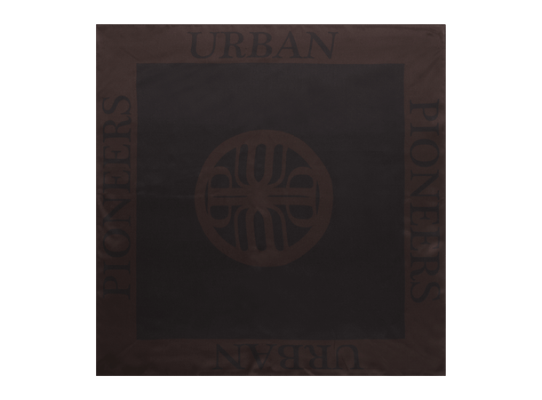 Palma Silk Scarf Black Coffee One Size Silk Scarf 