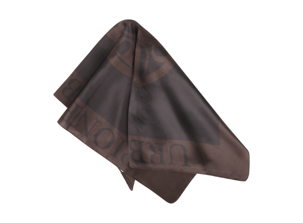 Palma Silk Scarf Black Coffee One Size Silk Scarf 