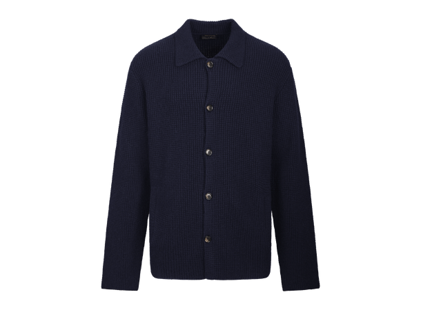 Reuben Cardigan Dark Navy M Merino knit jacket 