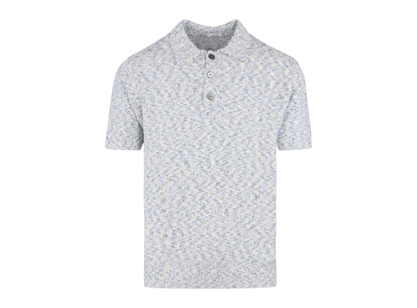 Sacha Pique Blue multi L Boucle knit button pique 