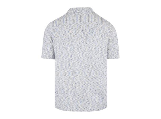 Sacha Pique Blue multi L Boucle knit button pique 