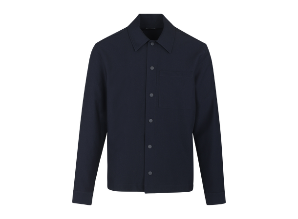 Samuel LS Shirt Dark Navy M Dressy stretch overshirt 