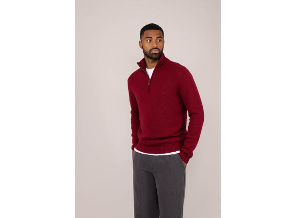 Tommi Half-zip Fudge M Lambswool half-zip sweater 