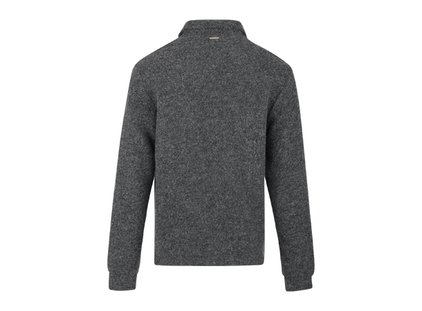 Tude Sweater Grey M Boiled wool zip sweater 