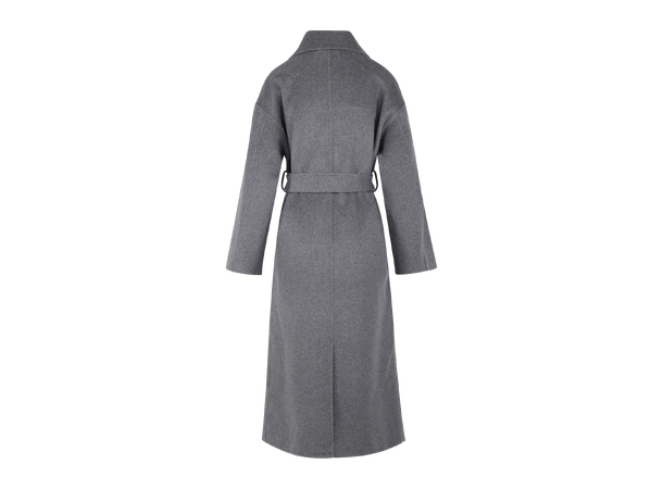 Ulla Coat Charcoal L Long coat with lapel 