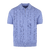 Lucien Pique Blue Bonnet L Pointelle knit zip pique 