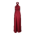 Dolores Dress Burgundy M Halter-neck maxi dress 