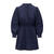 Selene Dress Navy S Ruffle cotton dress 