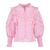 Kristy Blouse Sachet Pink S Cotton blouse with lace trim 