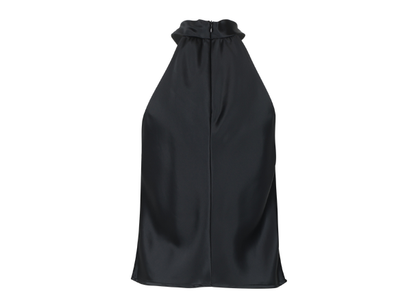 Angel Top Black M Satin twisted neck top 
