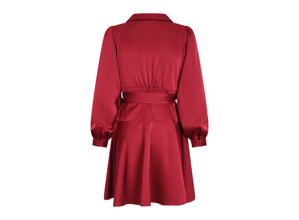 Awa Dress Burgundy M Short wrap dress 
