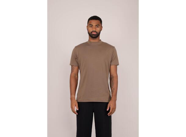 Bruno Tee Chocolate Chip XL Organic cotton mock neck 
