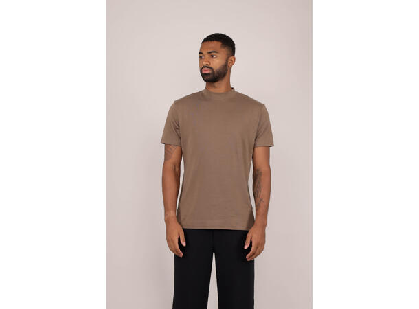 Bruno Tee Chocolate Chip XL Organic cotton mock neck 