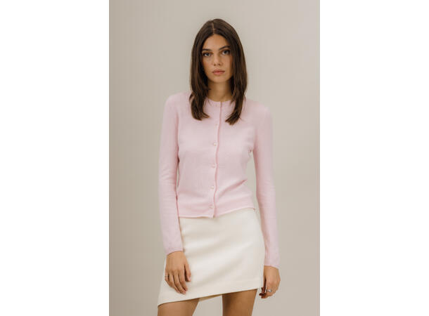 Candi Cardigan Light Pink M Short merino wool cardigan 