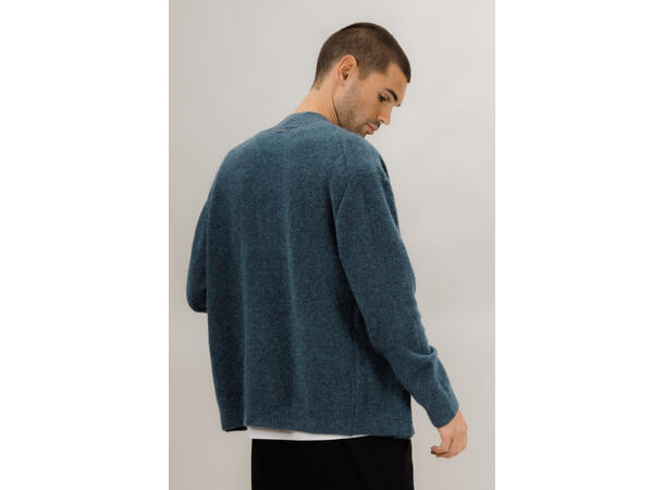 Cedric Cardigan Mallard Blue XL Mohair cardigan 