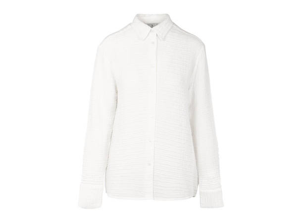 Dita Shirt White L Oversized cotton gauze shirt 