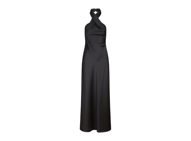 Dolores Dress Black M Halter-neck maxi dress 