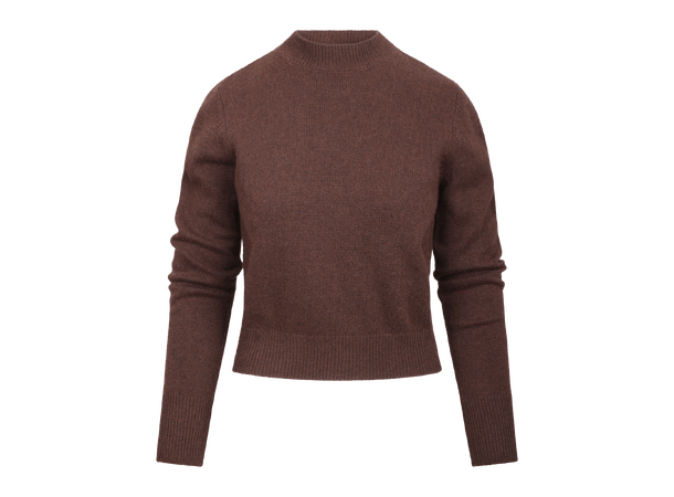 Gemma Sweater Chocolate S Mock-neck sweater 