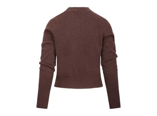 Gemma Sweater Chocolate S Mock-neck sweater 
