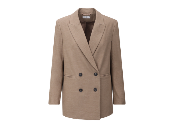 Inez Blazer Sand M Flannel power blazer 