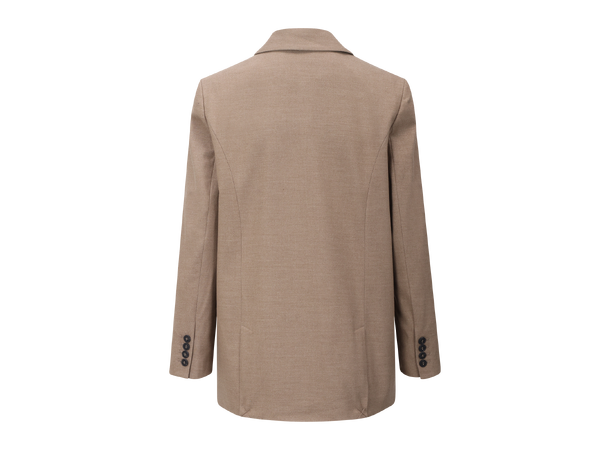 Inez Blazer Sand M Flannel power blazer 