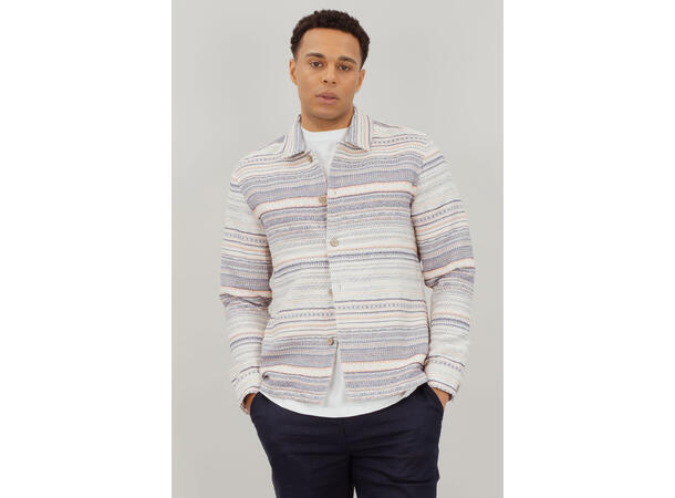 Jacob Overshirt Denim AOP M Denim pattern overshirt 