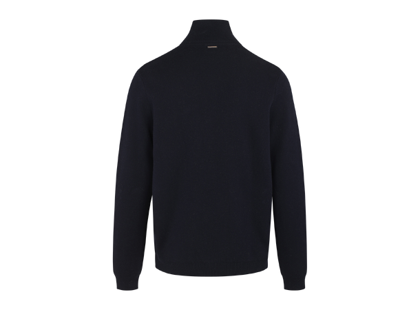 Jorge Half-zip Dark Navy M Cotton knit half-zip 