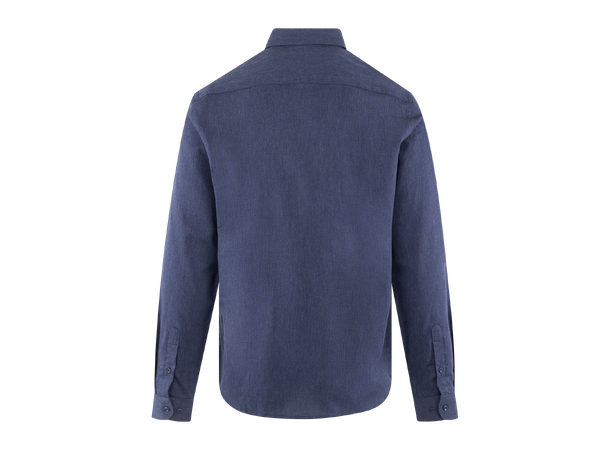 Ludde Shirt Navy S Oxford Lyocell shirt 