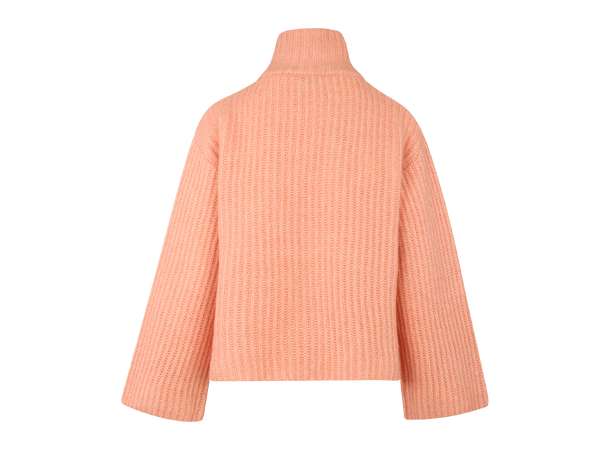 Majken Cardigan Nectarine XS Zip wool cardigan 