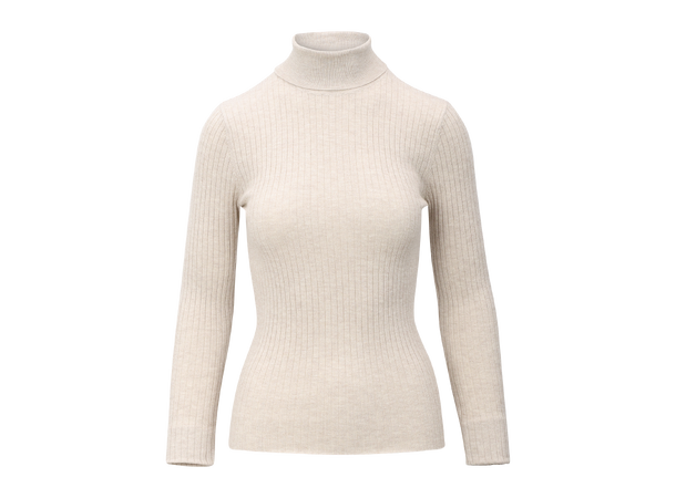 Mari Turtleneck Minted M Merino rib turtle 