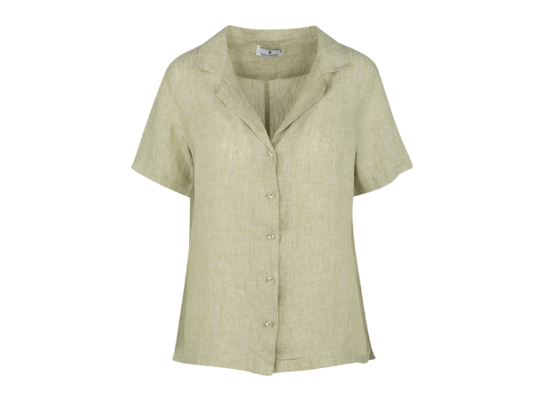 Murni SS Shirt green M Boxy SS linen shirt 