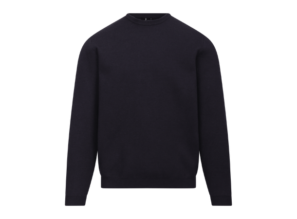Succa Sweater Dark Navy L Basic viscose crew neck 