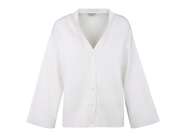 Suzan Cardigan Snow White L Boxy organic cotton cardigan 