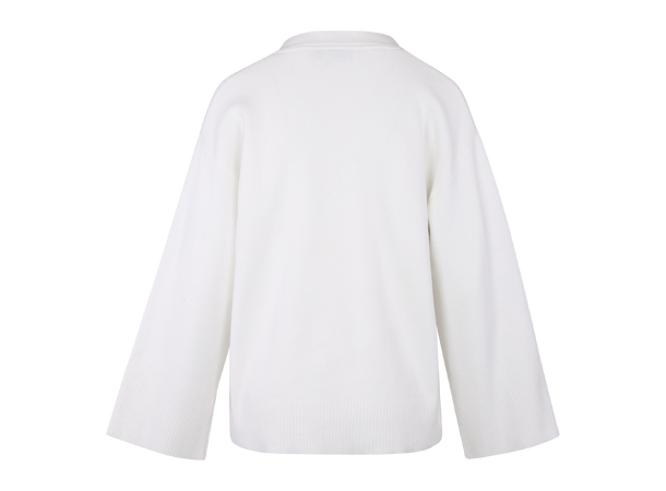 Suzan Cardigan Snow White L Boxy organic cotton cardigan 