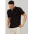 Perez Pique Black M Heavy knit pointelle pique 