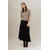 Sally Skirt Dark Brown S Long knit skirt 