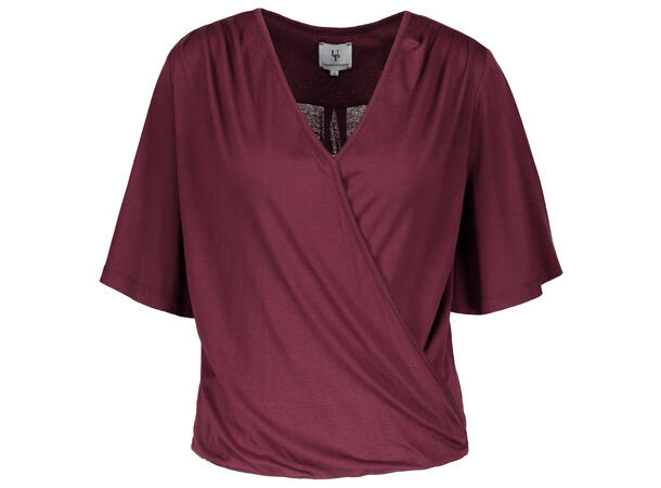 Anette Top Winetasting S Viscose jersey wrap top 