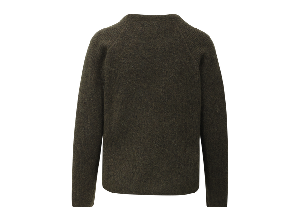 Betzy Sweater Olive S Mohair r-neck 