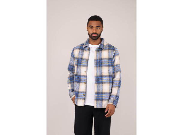 Bluestone Shirt Blue Check XXL Check pattern wool shirt 