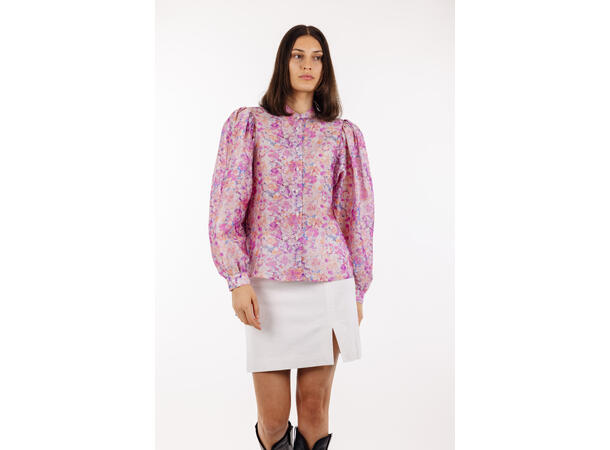 Candie Shirt Pink AOP M Silk print shirt 