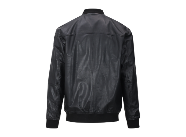 Gusto Jacket Black XL Leather bomber jacket 