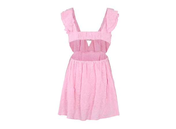 Hilli Dress Pink M Open back frill short dress 