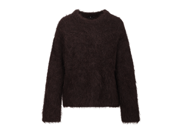 Joules Sweater Chocolate Brown M Alpaca furry sweater 