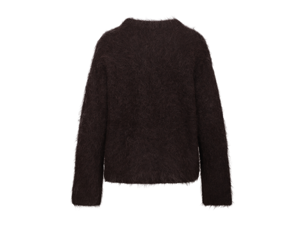 Joules Sweater Chocolate Brown M Alpaca furry sweater 