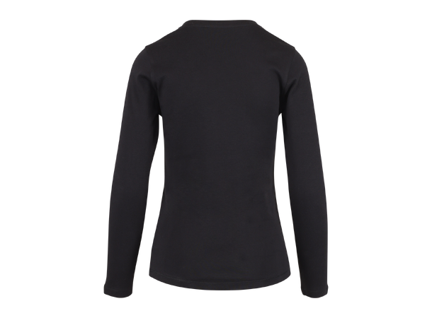 Linn LS Top Black M Organic LS crewneck 