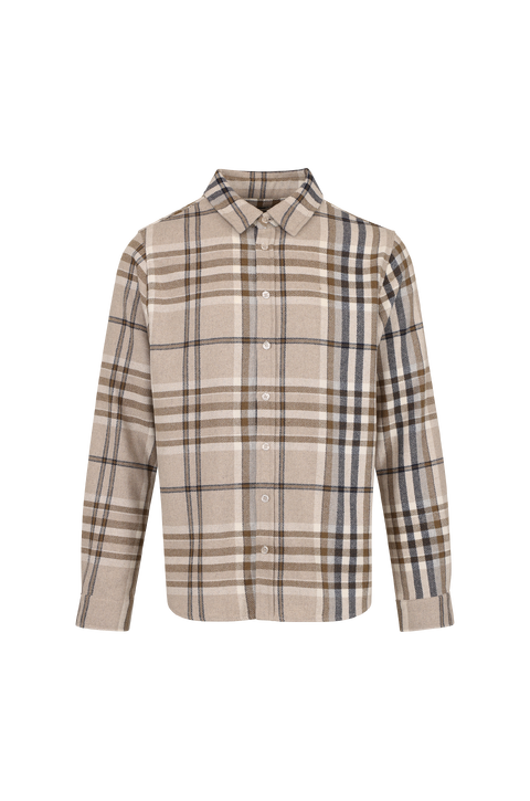 Made Shirt Check wool shirt