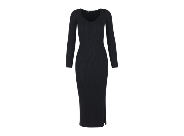 Penni Dress Black L Rib LS dress 