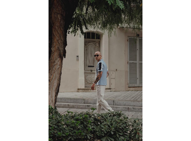 Romain Pique Sand multi M Knitted polo pique 