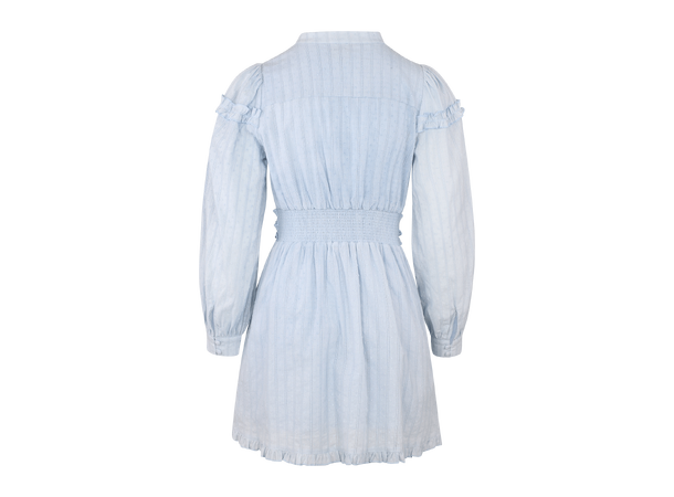 Selene Dress Light Blue M Ruffle cotton dress 