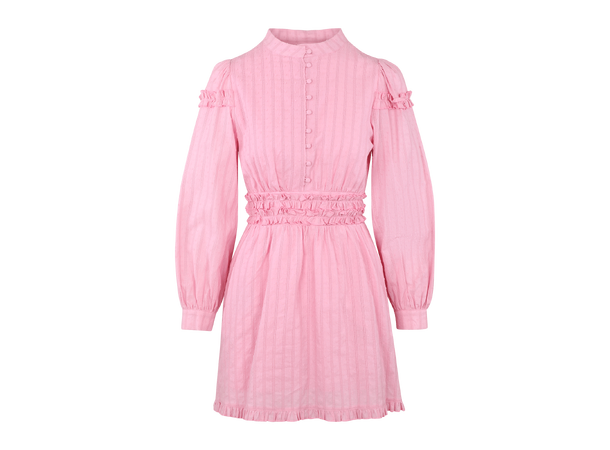 Selene Dress Pink M Ruffle cotton dress 
